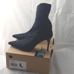 Mango Black Ankle Sock Boot Size 39